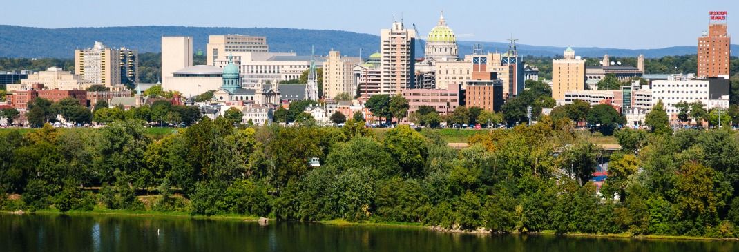 Skyline von Harrisburg in Pennsylvania